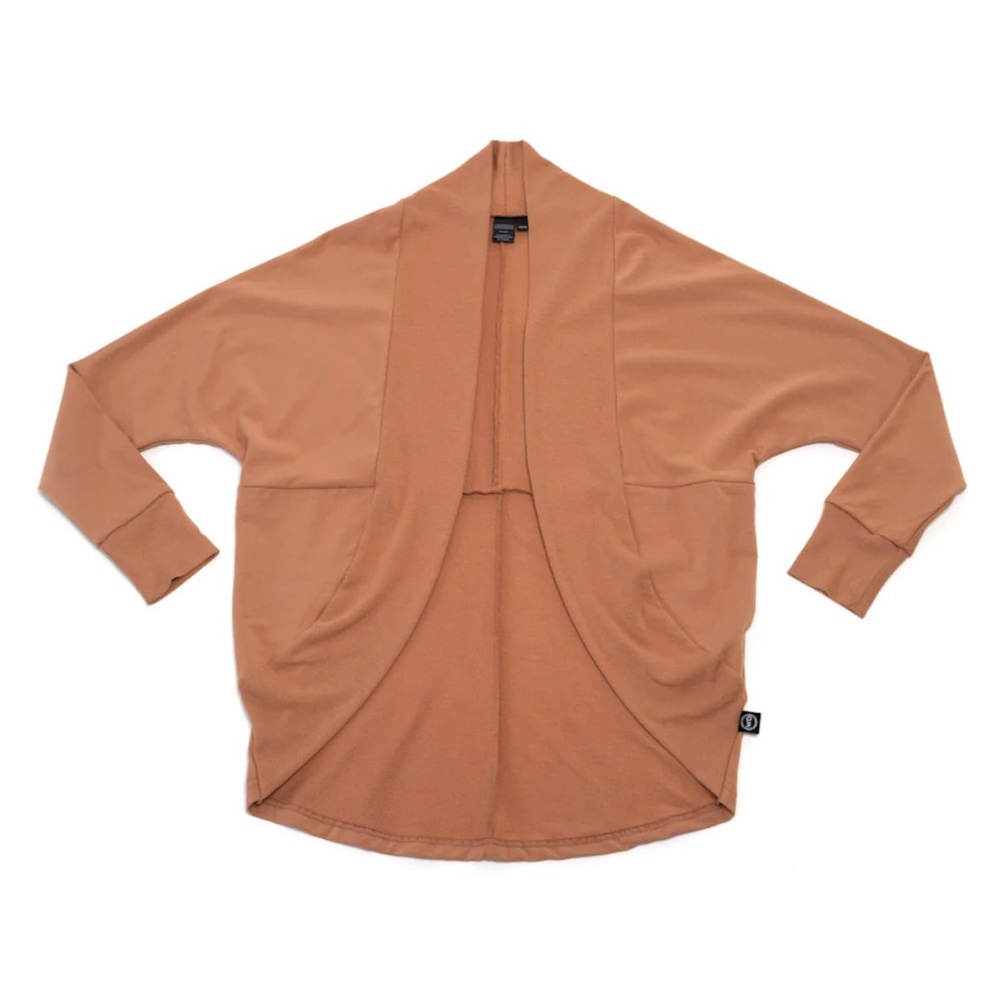 Wooly Doodle Camel Cocoon Cardigan - XS/S